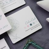  Thiệp Cưới Tone Màu Xanh Pastel - Thanh Nhã Giao Hòa  ∞ TD-B0017 