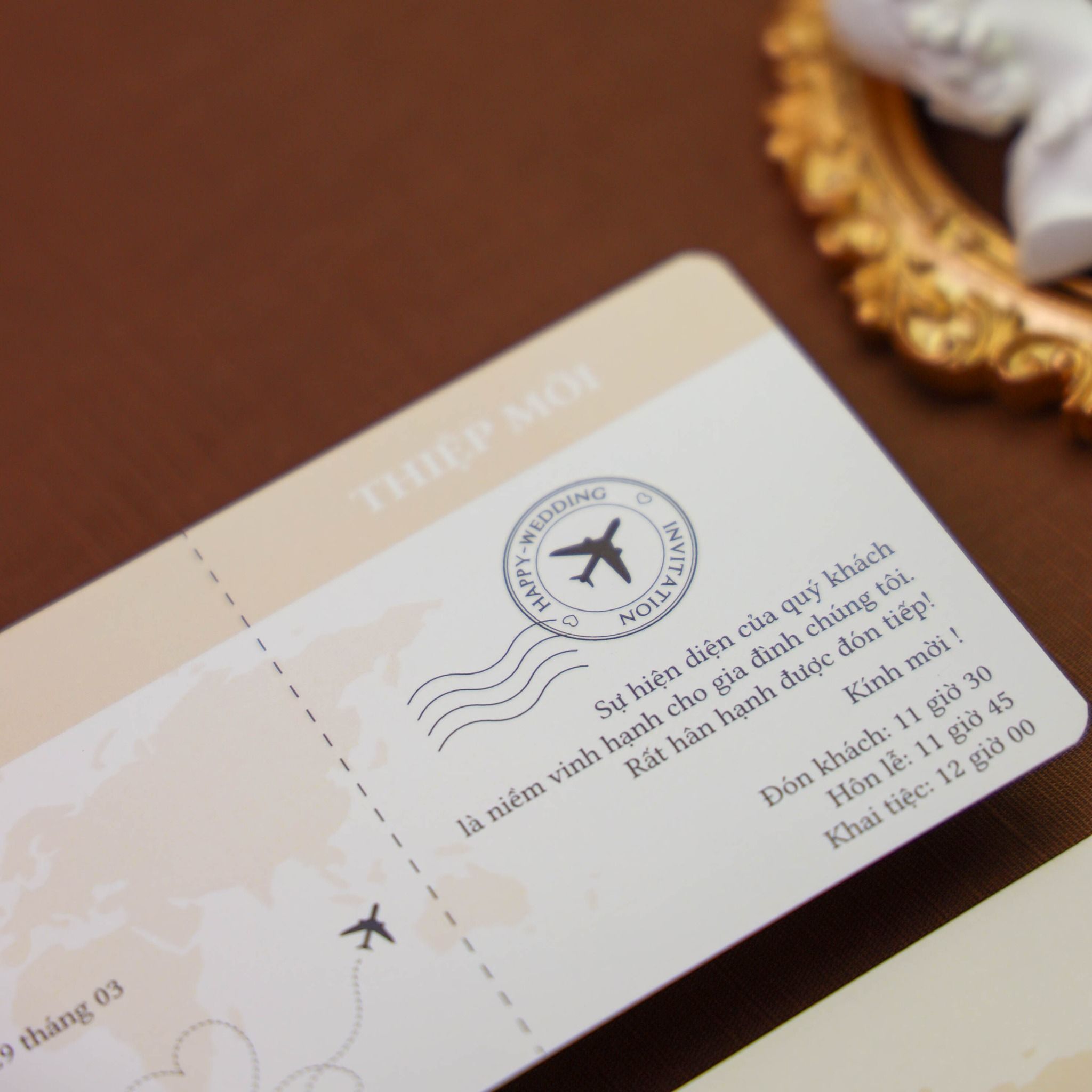  Thiệp Cưới Passport Cưới Em Một Vé – Không Khứ Hồi ∞ TD-PS.0001-D 