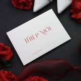  Thiệp Cưới Hồng Nguyệt Giao Tâm  ∞ TD-HN0002 