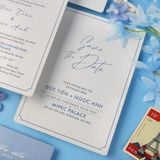 Thiệp Cưới Hoa Sắc Xanh Hiện Đại ∞ TD-A0015 