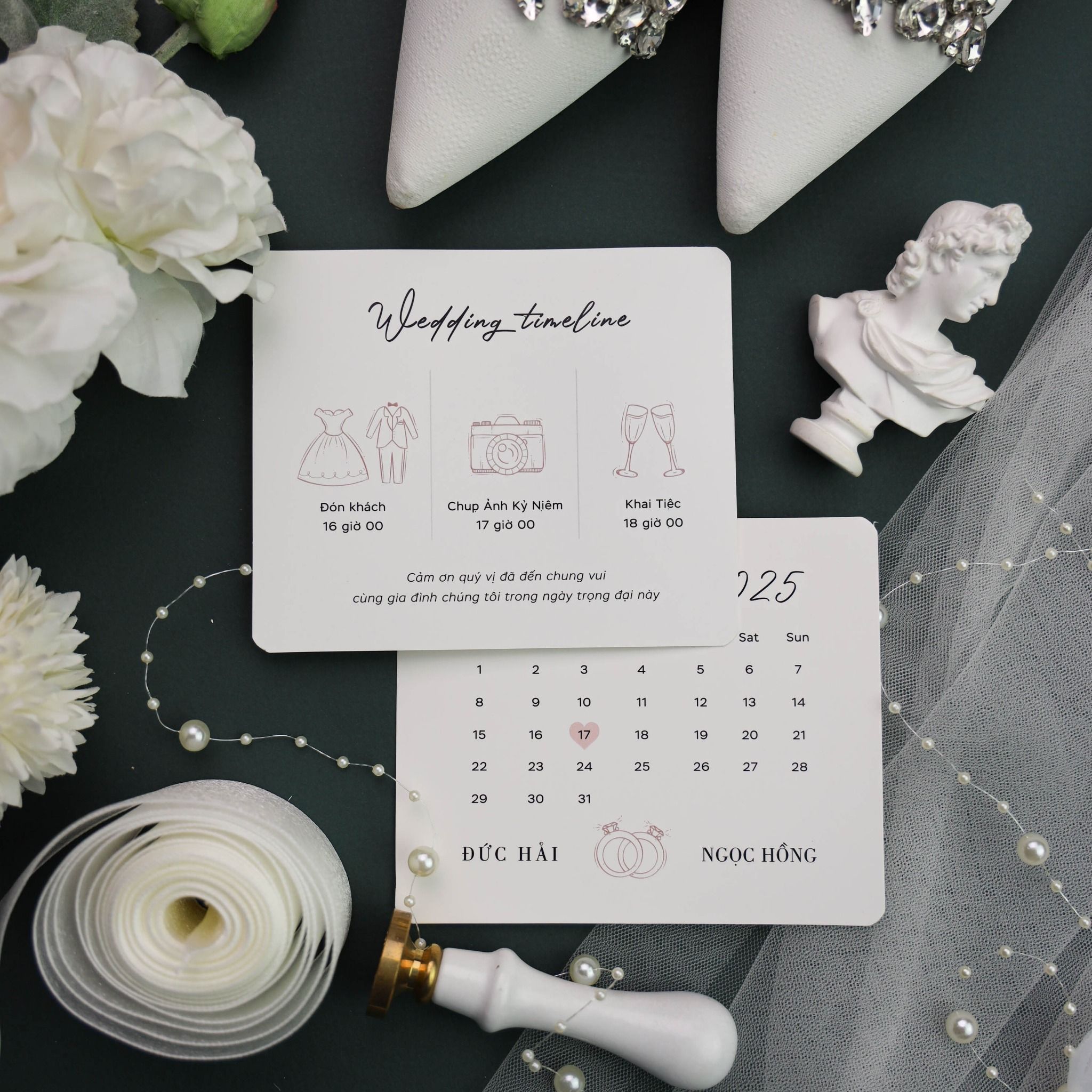  Thiệp Cưới Ngày Hoa Mộc Lan Nở, Em Là Cô Dâu Của Anh ∞ TD-A0048 