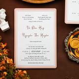  Tình Yêu Tinh Khôi, Dấu Yêu Vẹn Tròn – Pure Love Wedding Invitation ∞ TD-B0018 