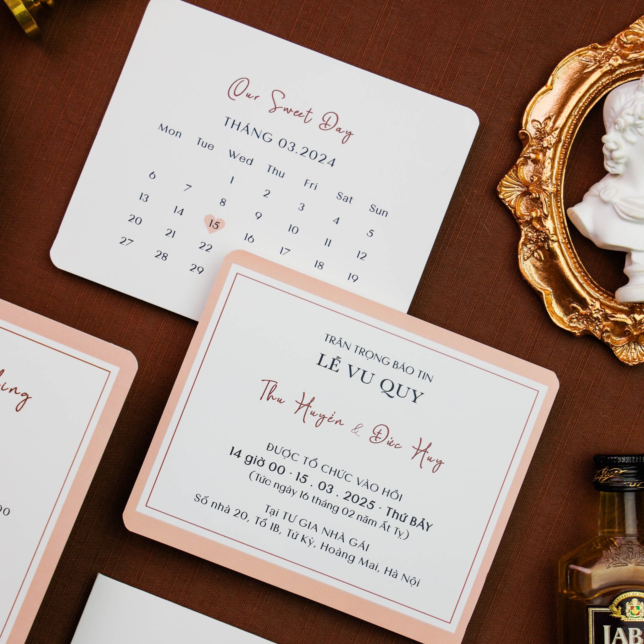  Tình Yêu Tinh Khôi, Dấu Yêu Vẹn Tròn – Pure Love Wedding Invitation ∞ TD-B0018 