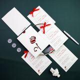  Thiệp Cưới Hương Hoa Hồng Trong Ngày Tình Yêu  ∞ TD-XD0008 