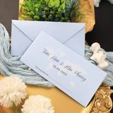  Thiệp Cưới Passport Tông Màu Xanh Nhạt Hiện Đại Và Độc Đáo ∞ TD-PS0002.B 