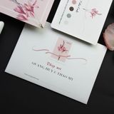  Thiệp Cưới Hoa Thanh Nhã – Graceful Pink Wedding Card ∞ TD-B0029 