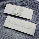  Thiệp Cưới Thanh Lịch Tông Xanh – Elegant Blue Wedding Card ∞ TD-B0049 