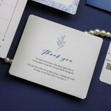  Thiệp Cưới Xanh Navy Tối Giản Sang Trọng ∞ TD-B0008 