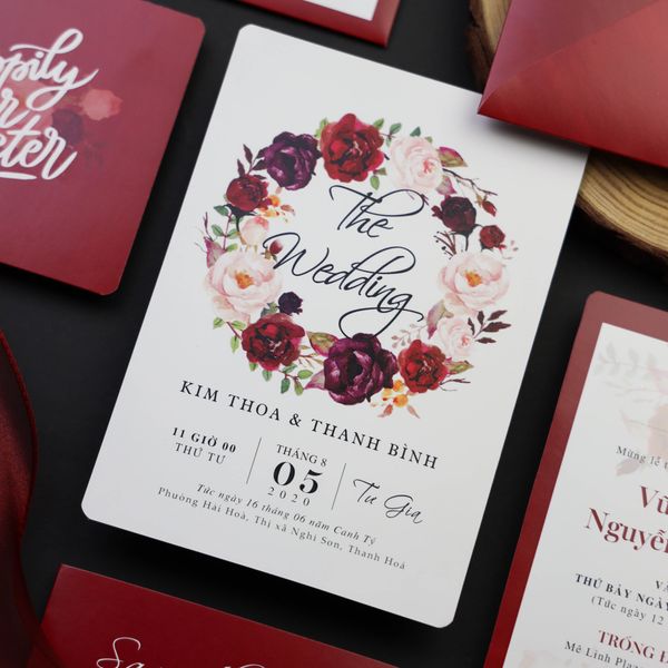  Ngập Tràn Yêu Thương – Eternal in Burgundy ∞ TD-H040 