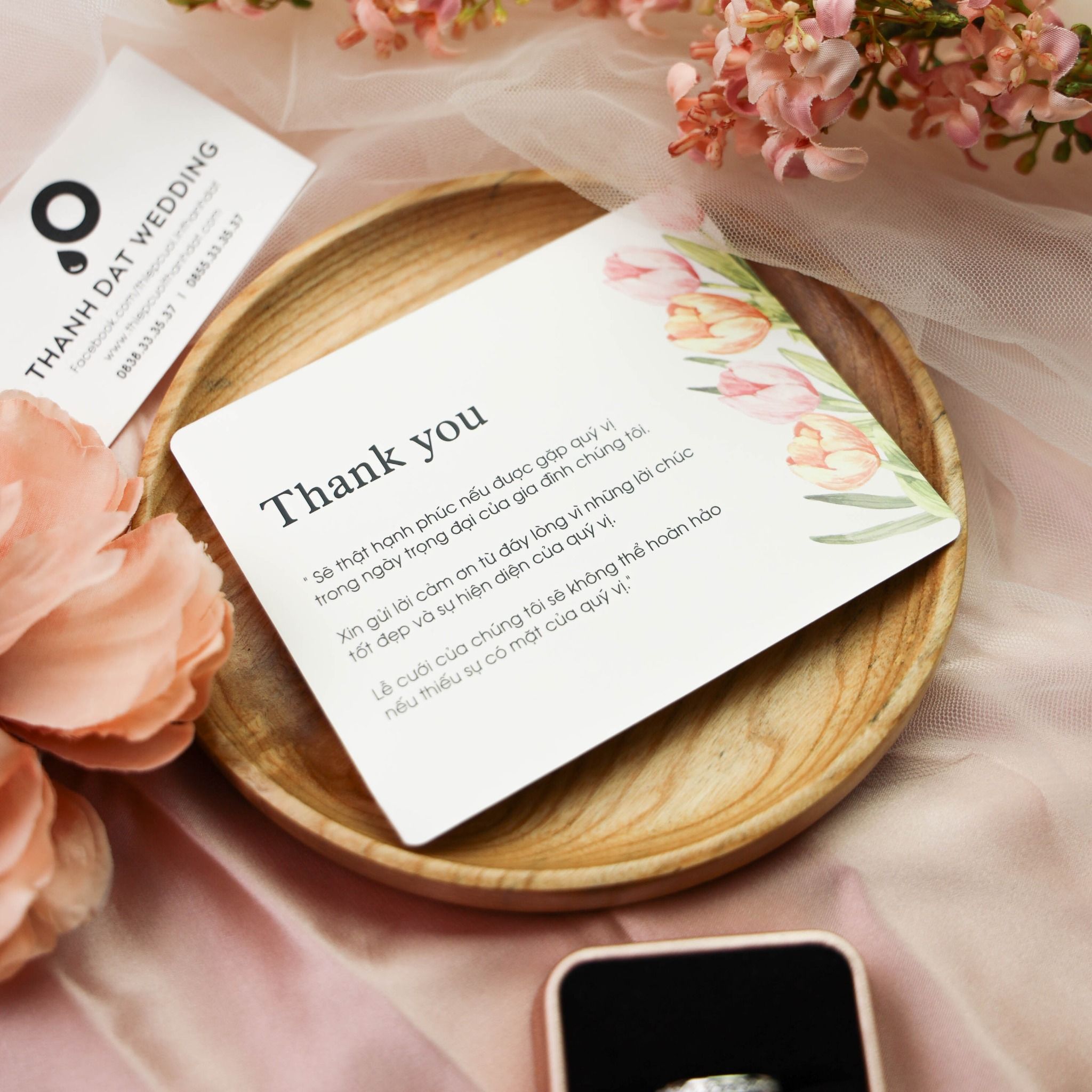  Thiệp Cưới Hoa Tulip, Loài Hoa Biểu Trưng Cho Tình Yêu Và Sự Thanh Lịch ∞ TD-XD0004 