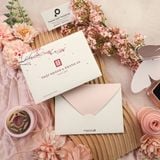  Thiệp Cưới Hoa Đào Truyền Thống Với Tone Màu Hồng Lãng Mạn ∞ TD-XD0002 