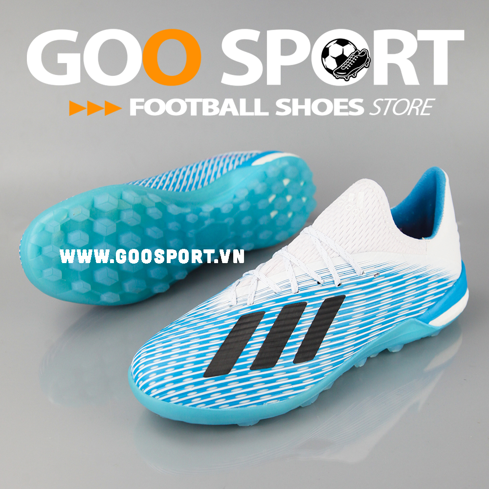 GIÀY ĐÁ BANH SÂN CỎ NHÂN TẠO ADIDAS X 19.1 TF XANH NGỌC HCM HN – GOO SPORT