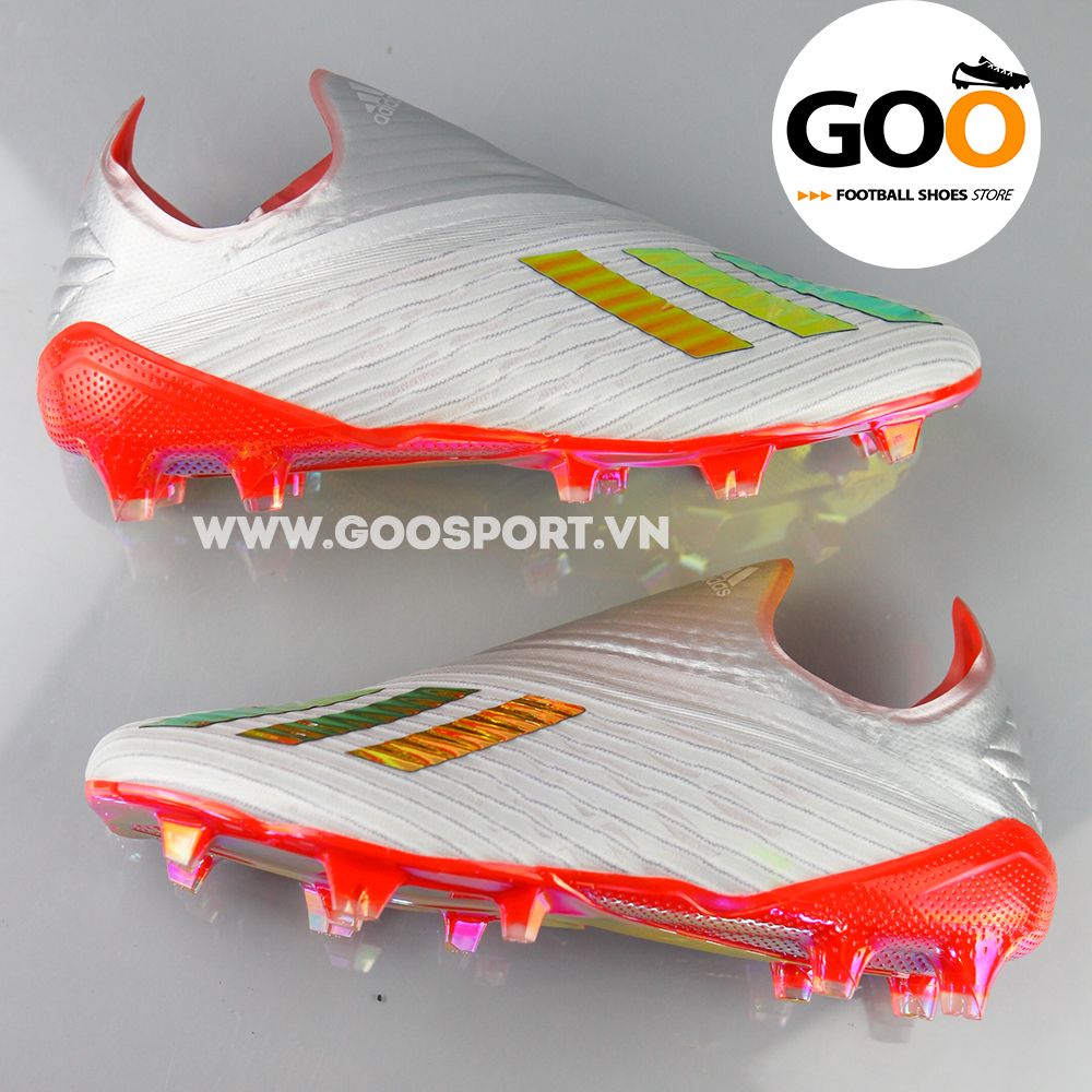  Adidas X 19+ FG xám đỏ - Giày đá bóng sân cỏ tự nhiên 