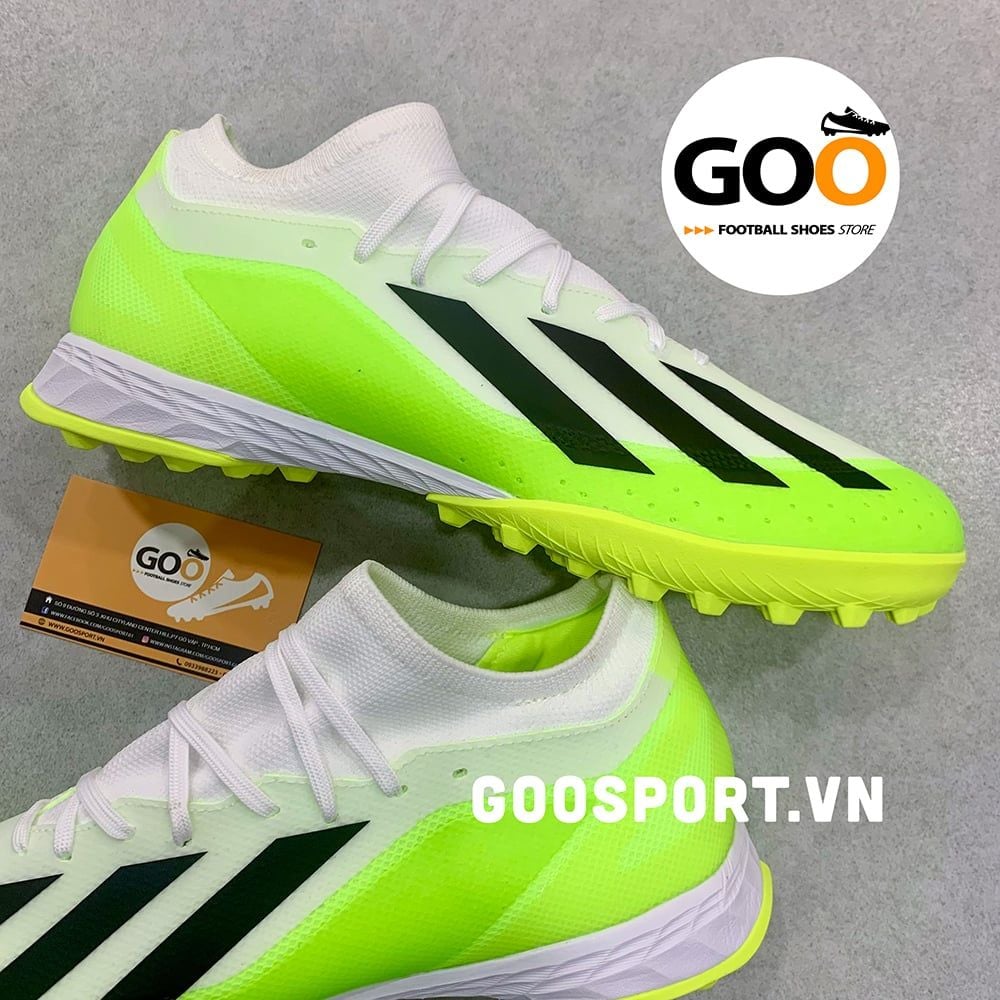  Adidas X Superfast 1 TF trắng dạ quang 