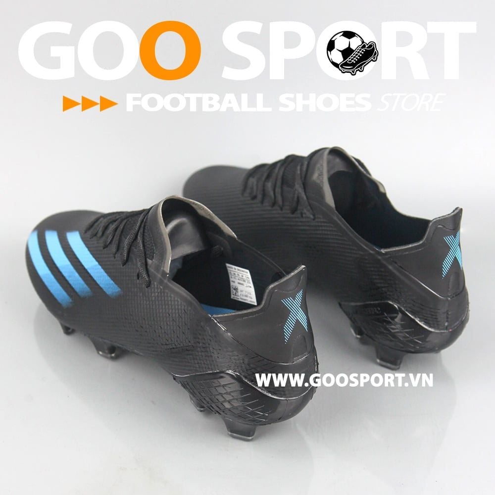  Adidas X Ghosted.1 FG đen xanh dương - giày bóng đá sân cỏ tự nhiên 