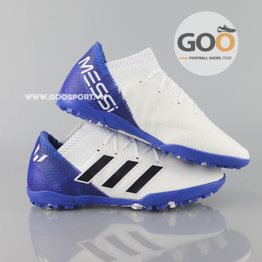  Adidas Nemeziz 18.3 TF trắng xanh dương 