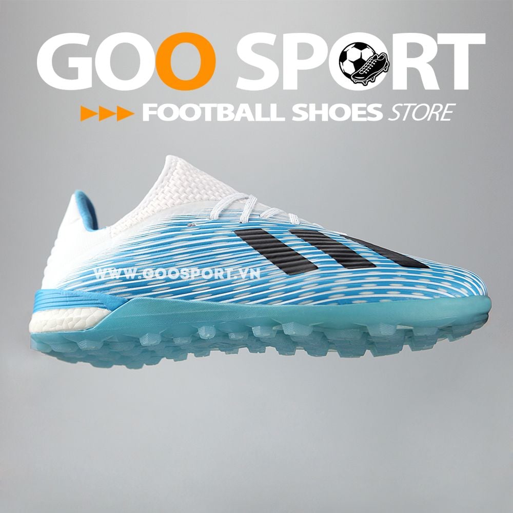 GIÀY ĐÁ BANH SÂN CỎ NHÂN TẠO ADIDAS X 19.1 TF XANH NGỌC HCM HN – GOO SPORT