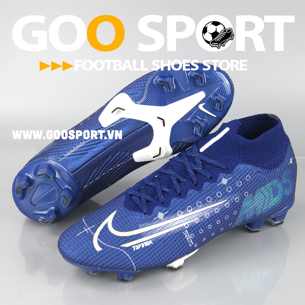  Nike Mercurial Superfly 7 FG xanh biển  - Giày đá bóng sân cỏ tự nhiên 