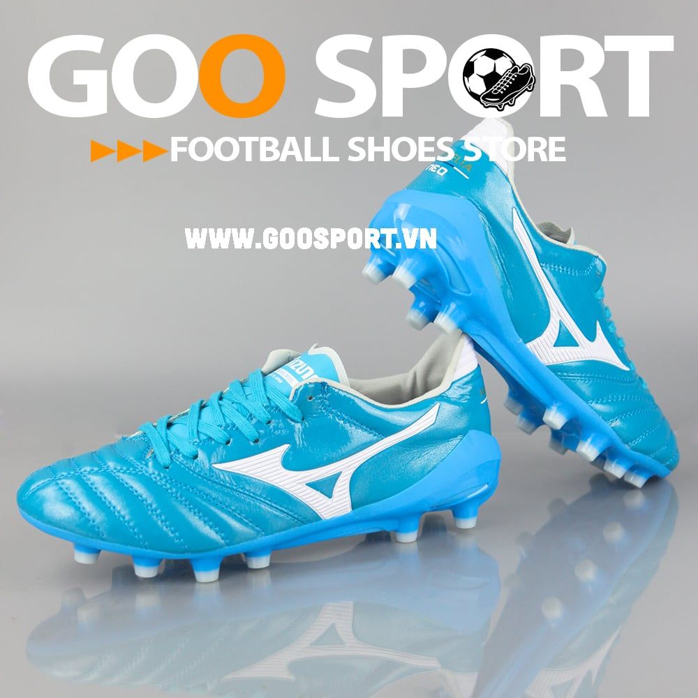  Mizuno FG xanh ngọc - Giày đá bóng sân cỏ tự nhiên 