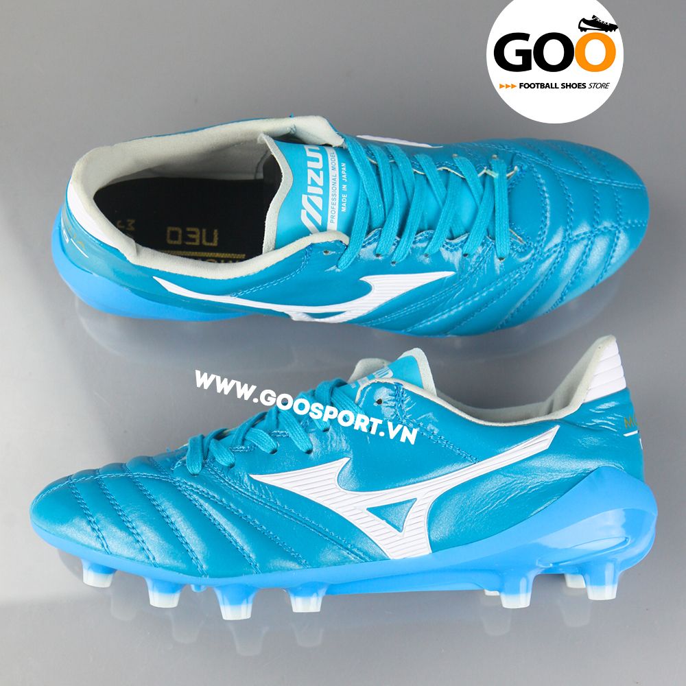  Mizuno FG xanh ngọc - Giày đá bóng sân cỏ tự nhiên 