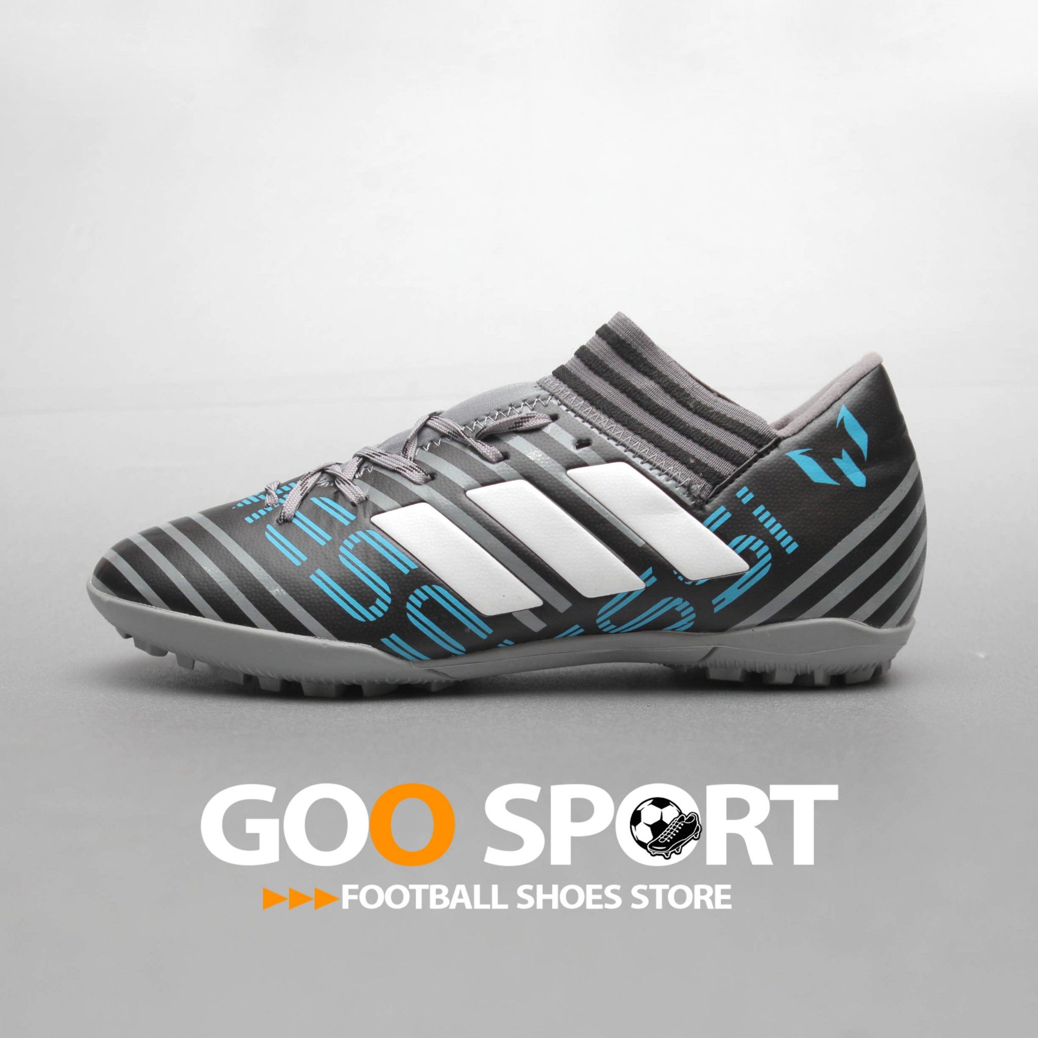  Adidas Nemeziz Tango 17.3 TF đen sọc xám 