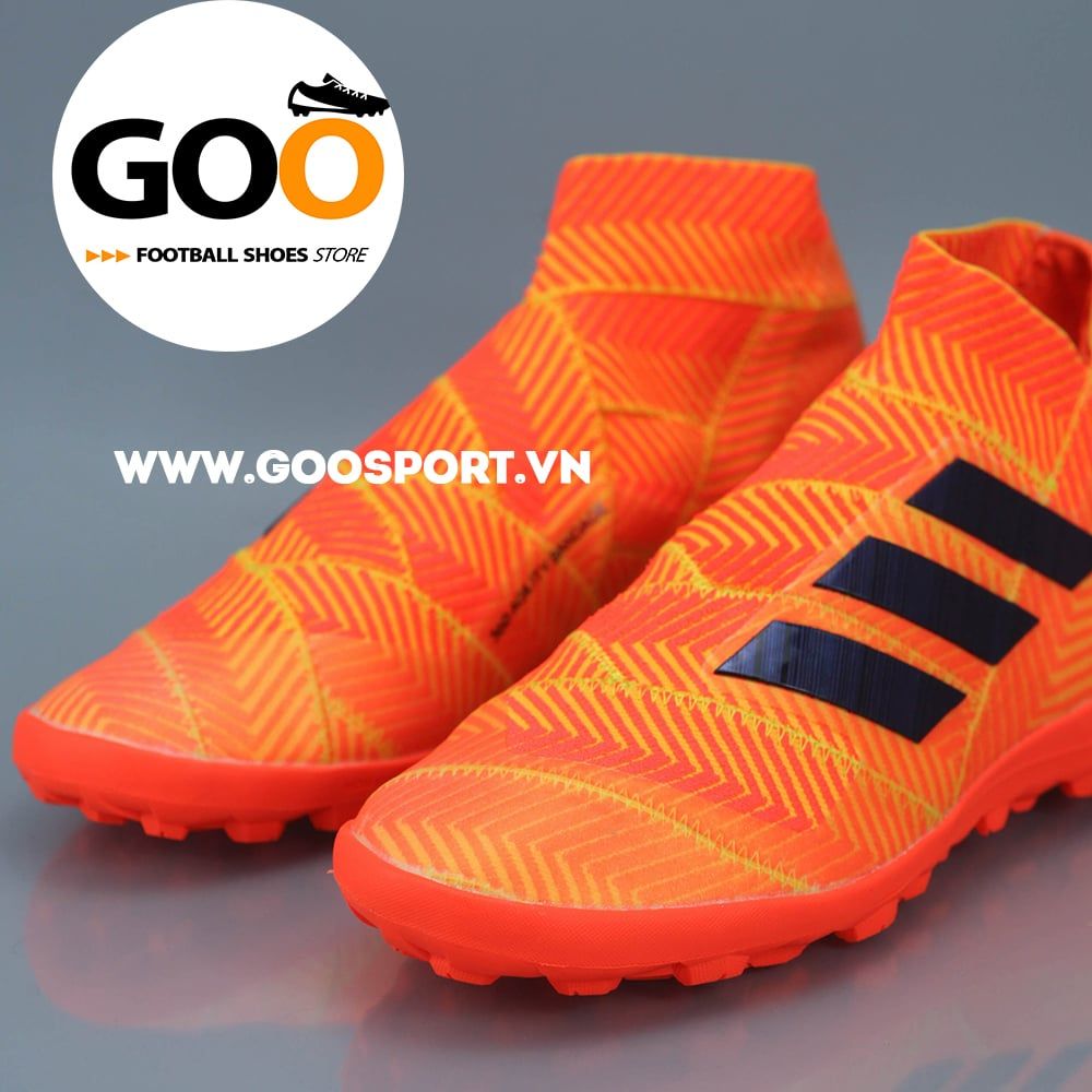 GIÀY ĐÁ BÓNG ADIDAS NEMEZIZ 18+ TF CAM REPLICA – GOO SPORT