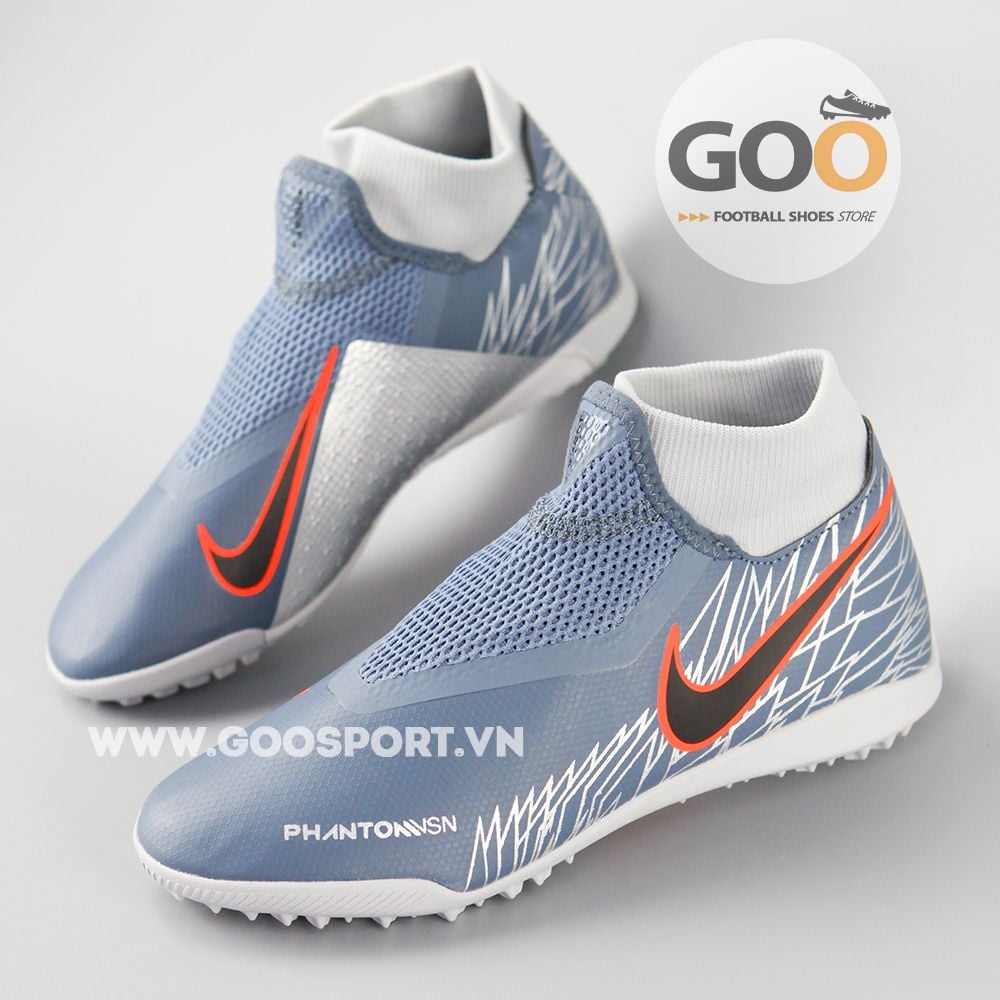  Nike Phantom Vision TF cổ cao xám 