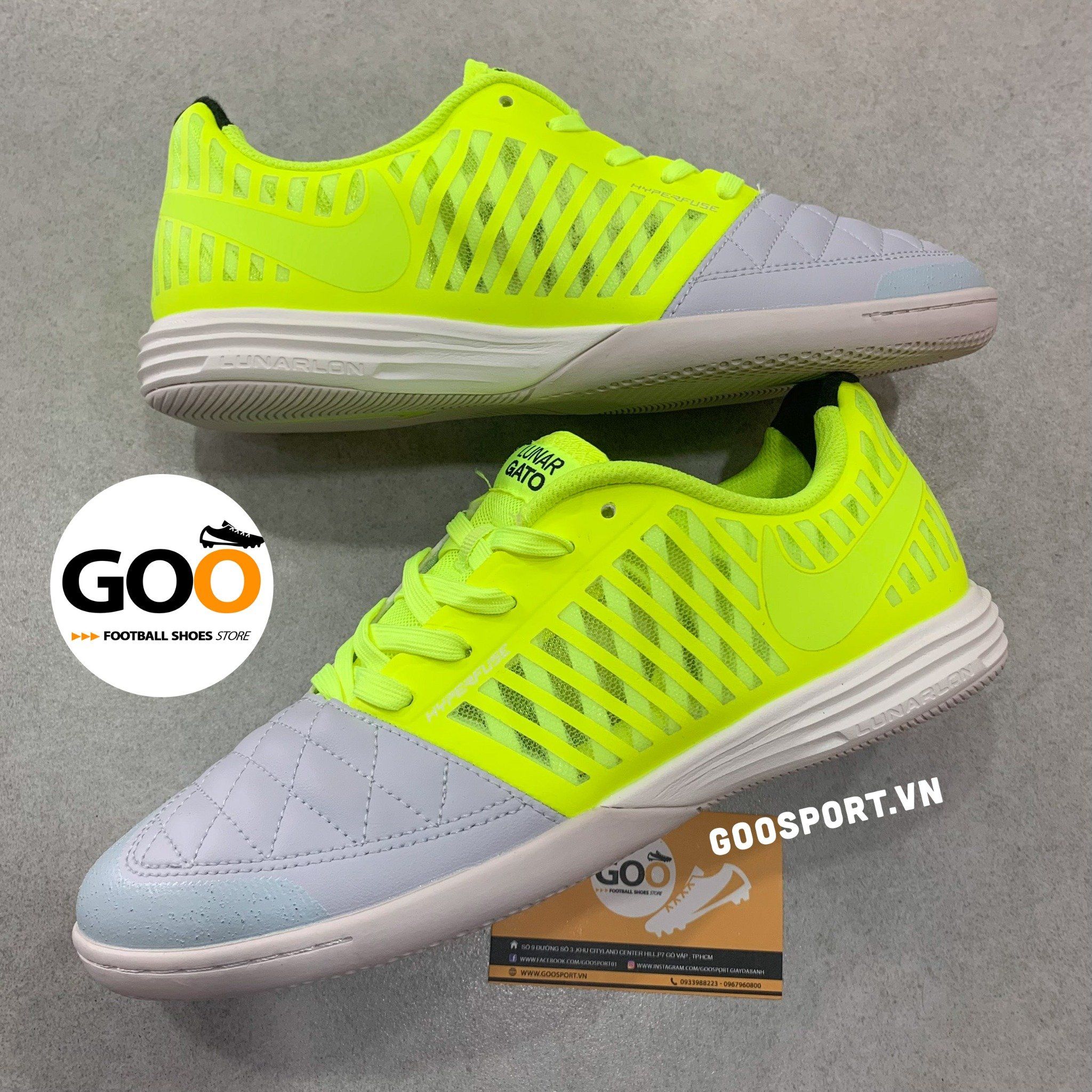  Nike Lunar Gato 2 IC xám dạ quang 