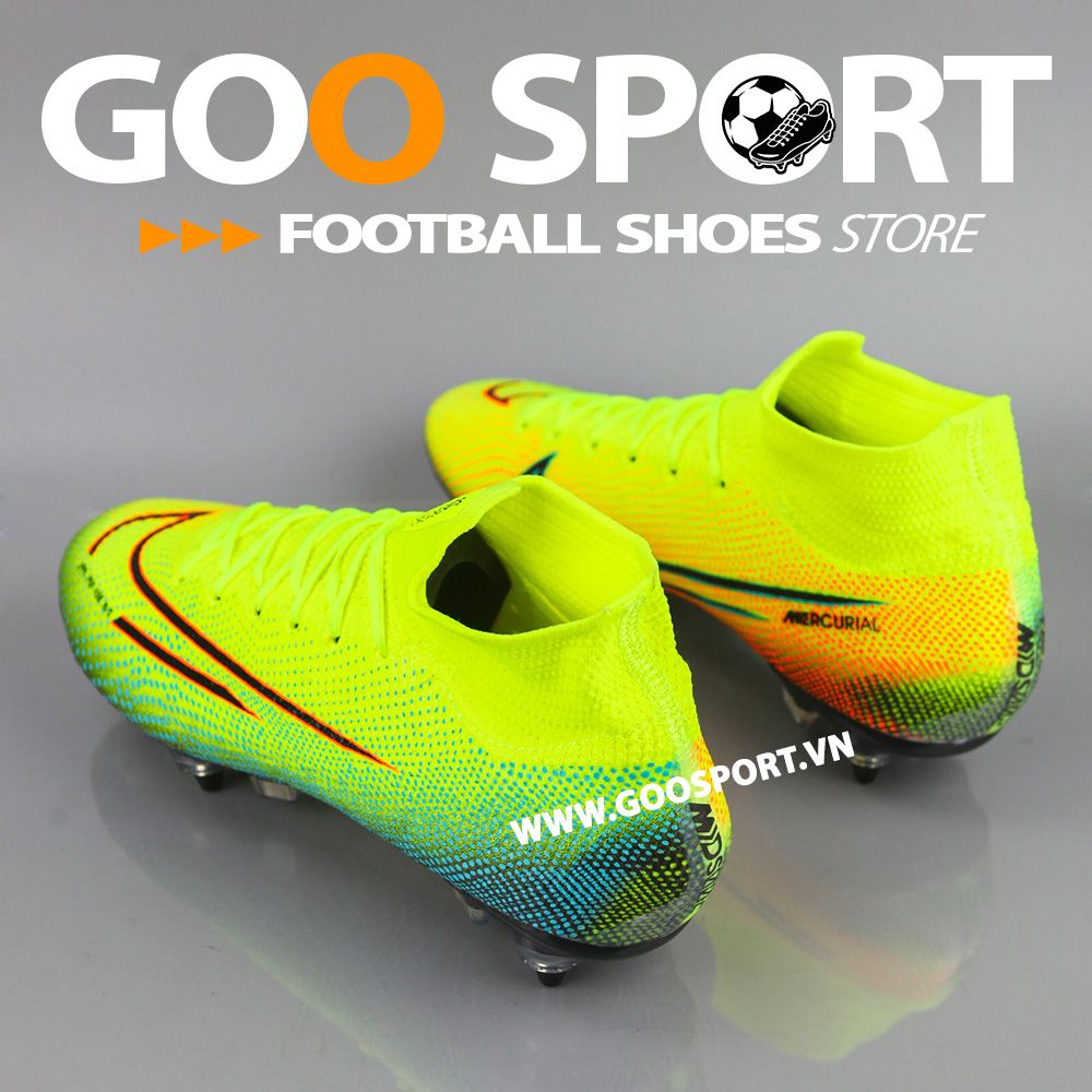  Nike Mercurial Superfly 7 SG dạ quang - Giày đá bóng sân cỏ tự nhiên 