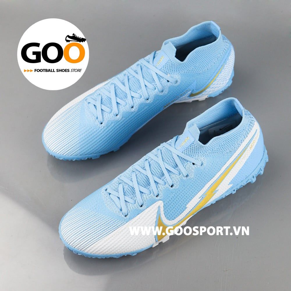  Nike Mercurial Superfly 7 TF tia chớp xanh ngọc 