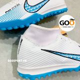  Mercurial Superfly 9 TF trắng xanh 