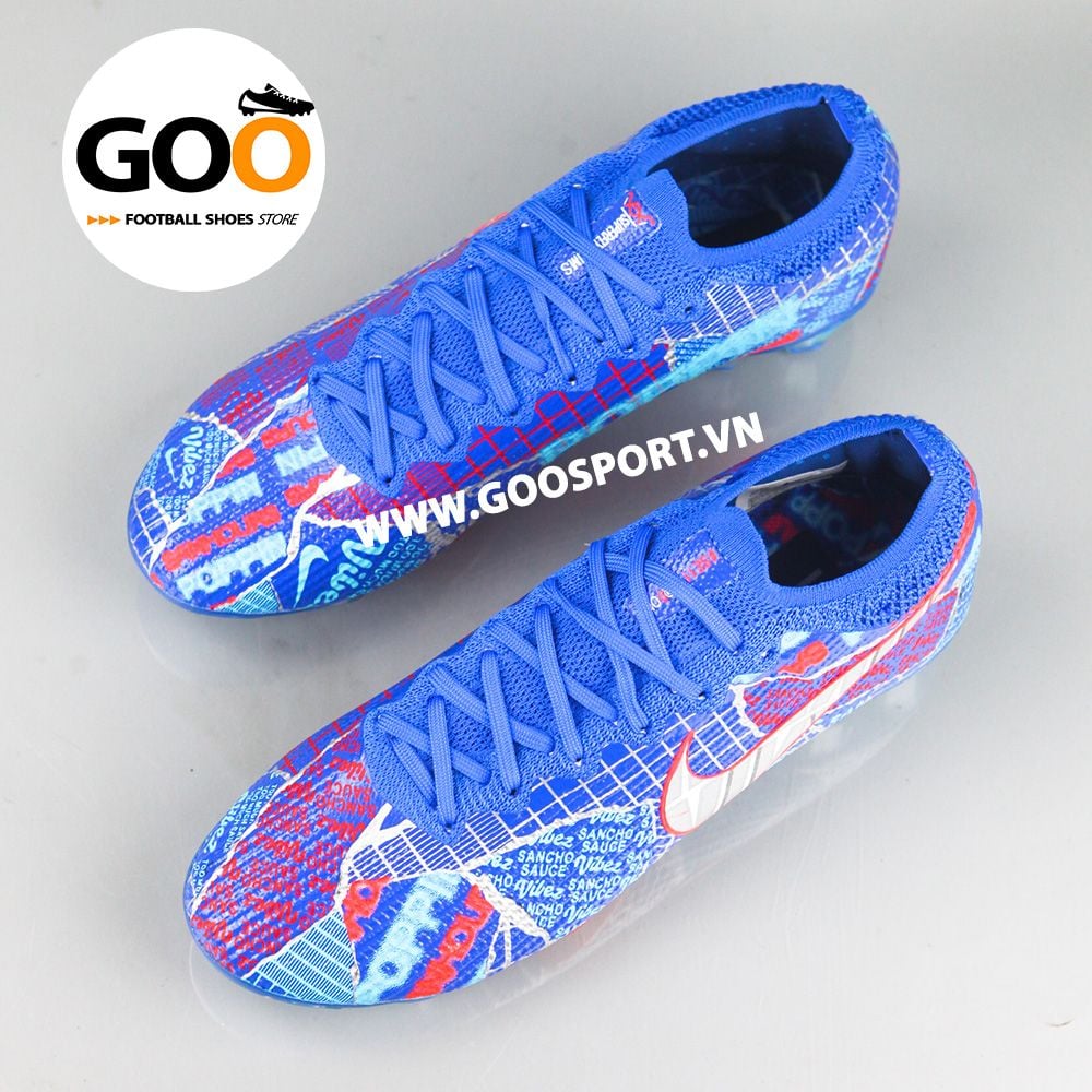  Nike Mercurial Vapor 13 FG Sancho xanh dương - Giày đá bóng sân cỏ tự nhiên 