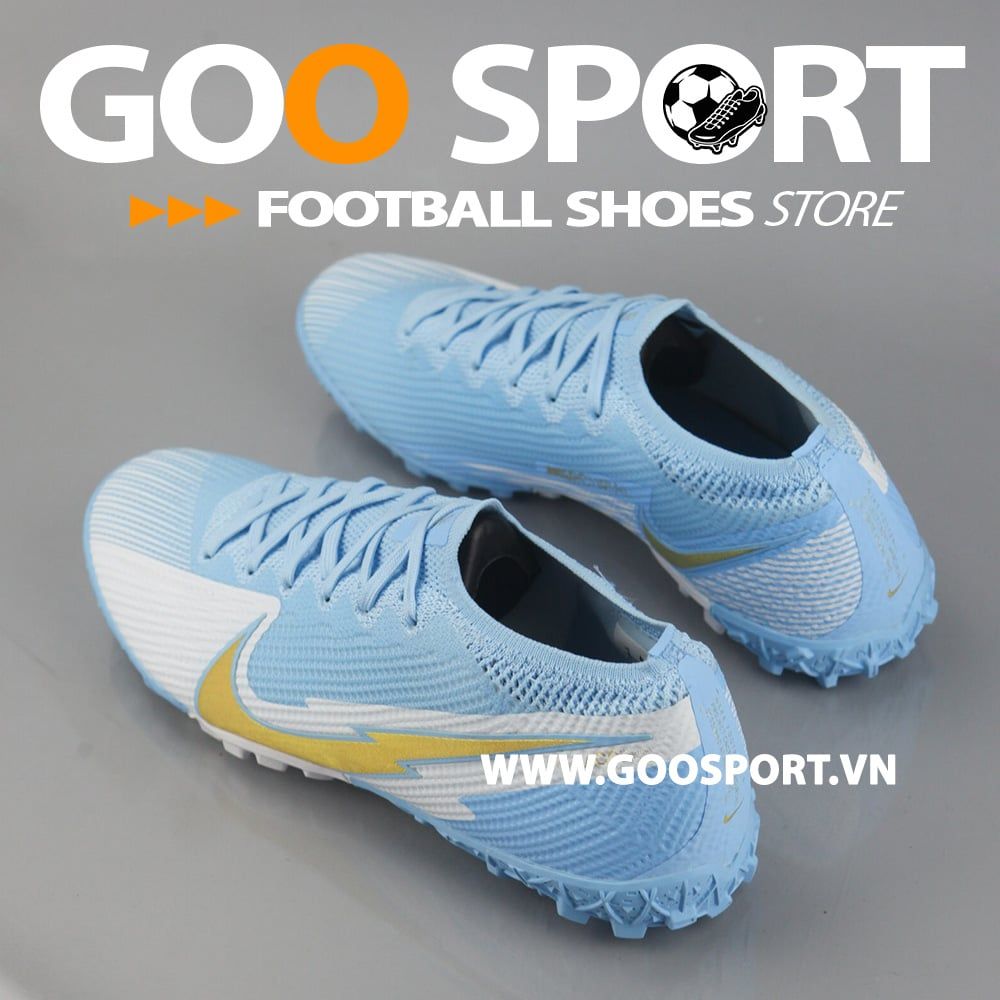  Nike Mercurial Vapor 13 TF tia chớp xanh ngọc 