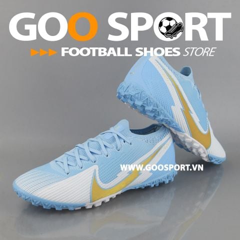  Nike Mercurial Vapor 13 TF tia chớp xanh ngọc 