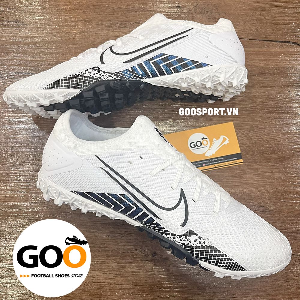  Nike Mercurial Vapor 13 TFtrắng xanh đen 