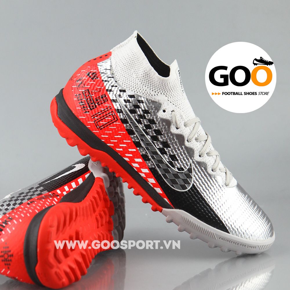  Nike Mercurial Superfly 7 TF xám đen đỏ 