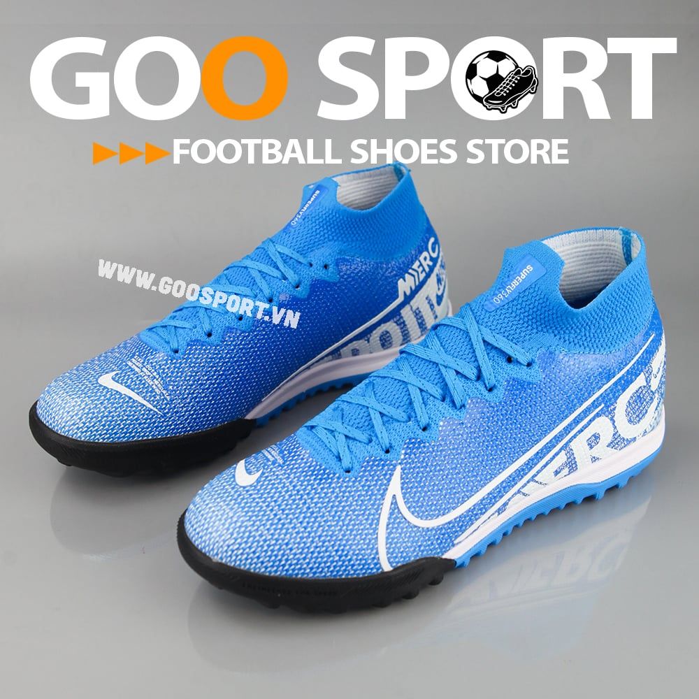  Nike Mercurial Superfly 7 TF xanh dương 