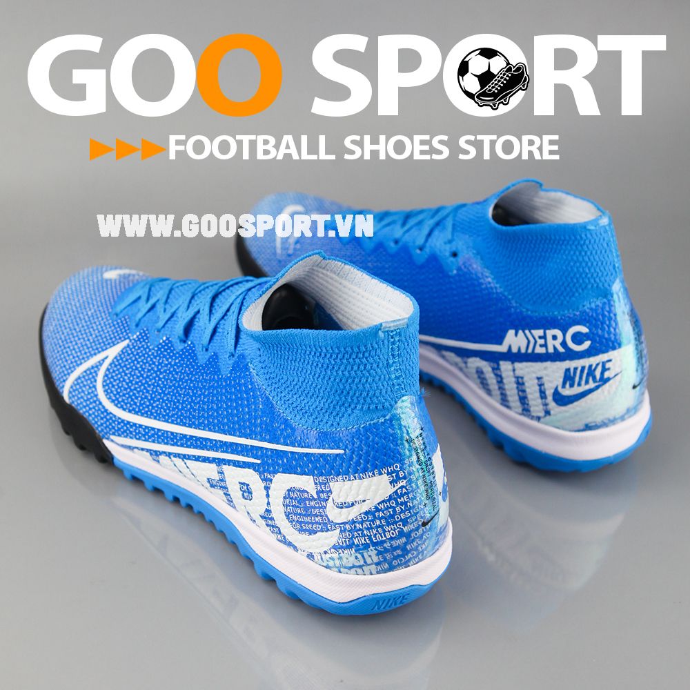  Nike Mercurial Superfly 7 TF xanh dương 