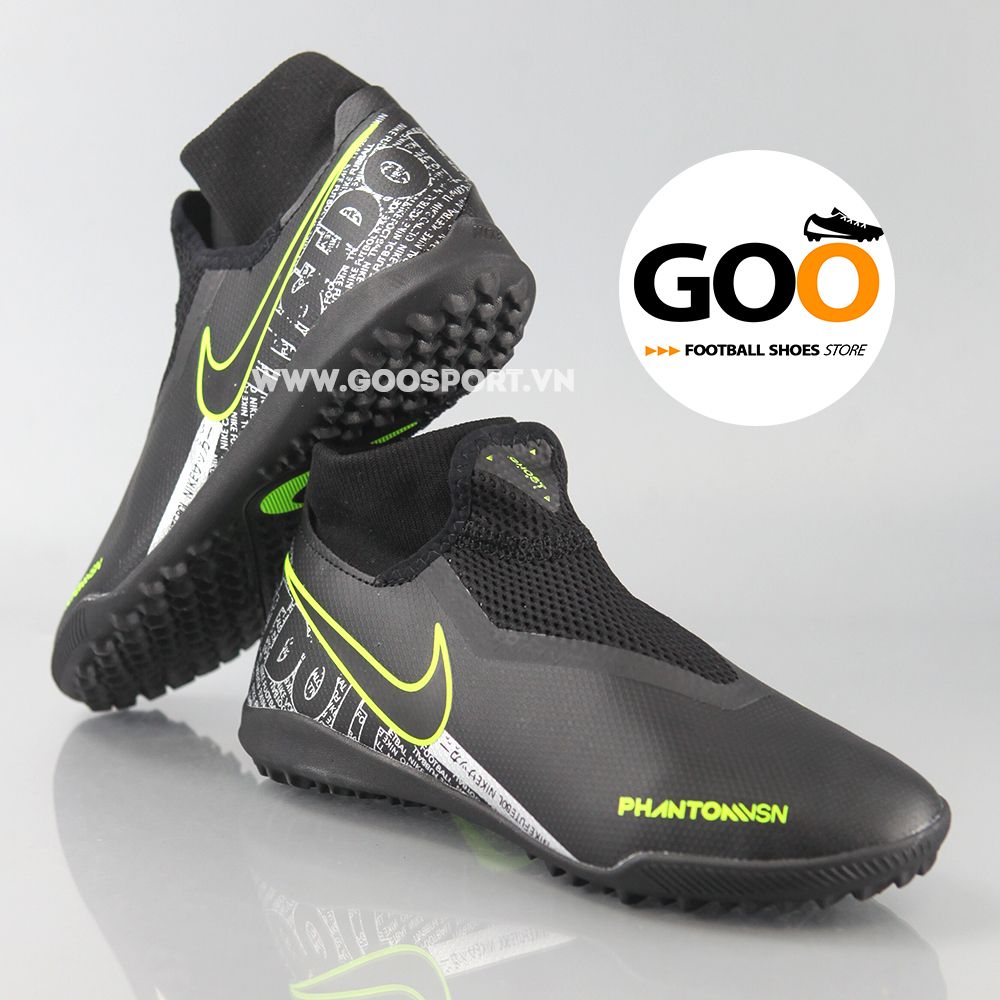  Nike Phantom Vision TF cổ cao đen full 