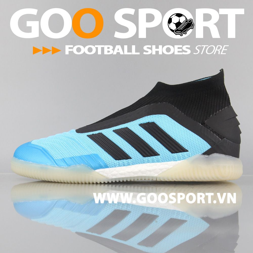  Adidas Predator 19+ IC xanh dương đen 