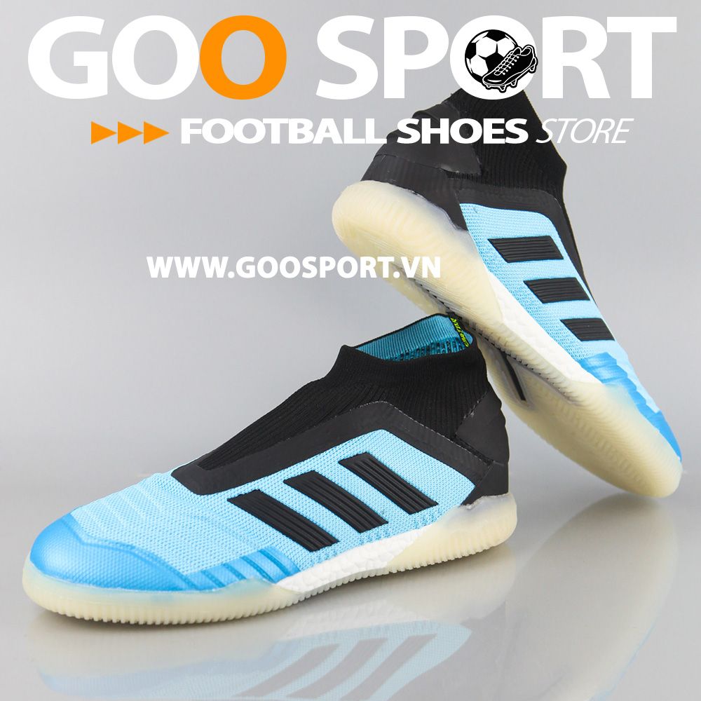  Adidas Predator 19+ IC xanh dương đen 