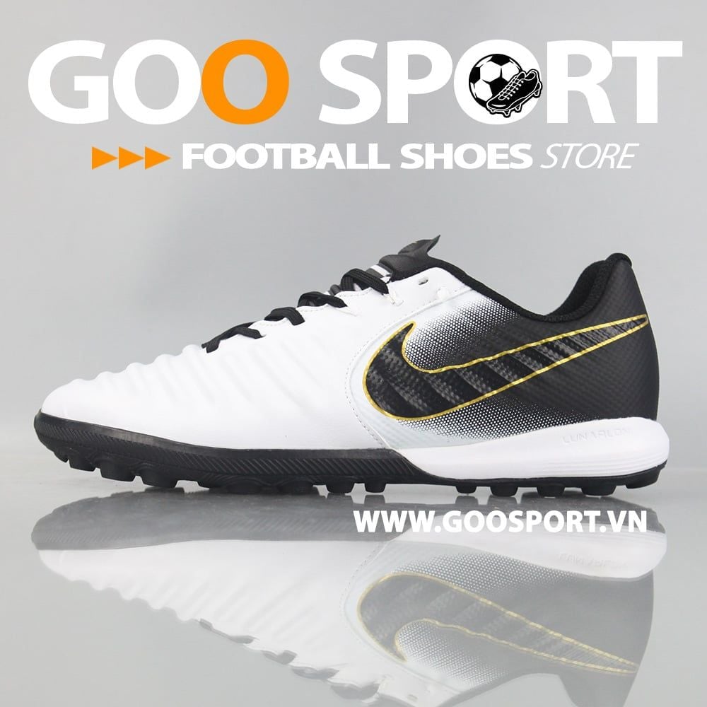  Nike Tiempo 7 TF trắng gót đen 