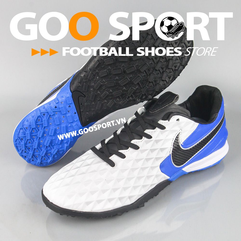  Nike Tiempo 8 TF trắng xanh dương 