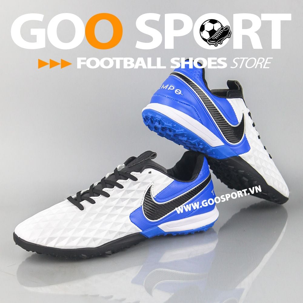  Nike Tiempo 8 TF trắng xanh dương 