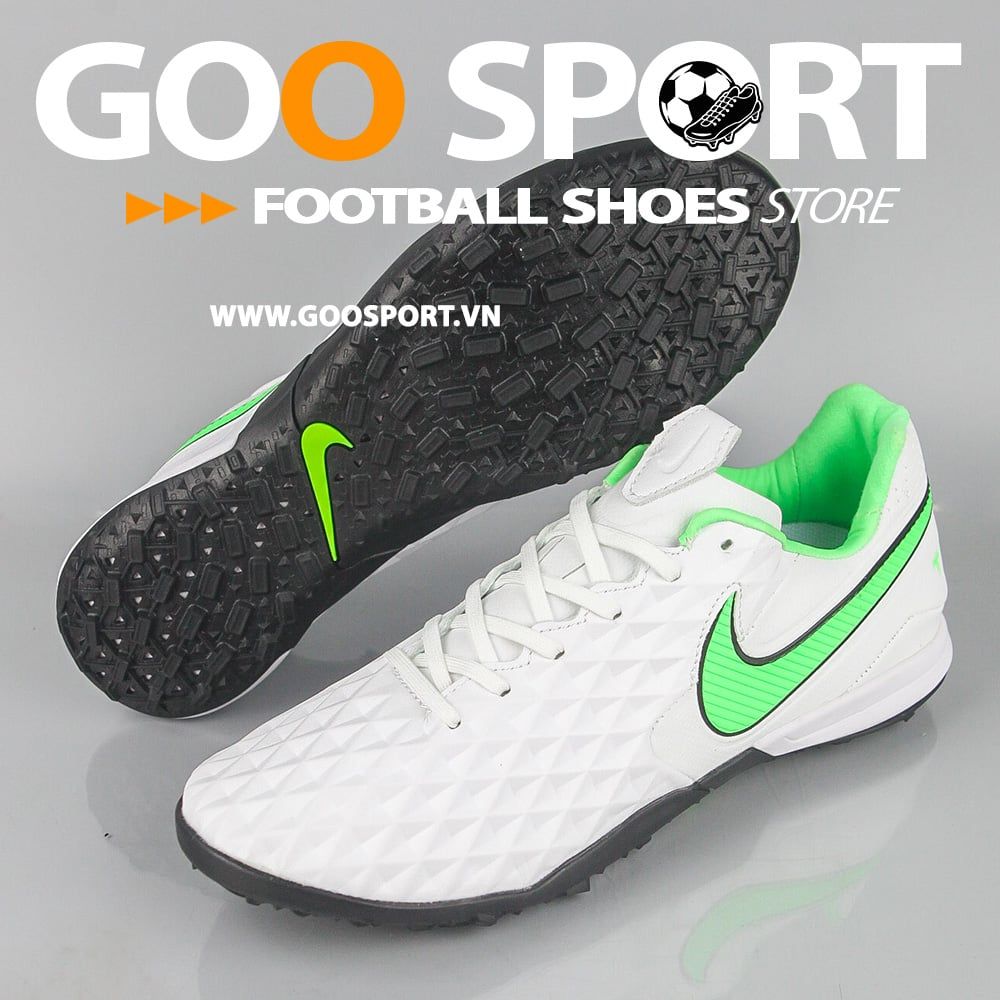  Nike Tiempo 8 TF trắng xanh lá 