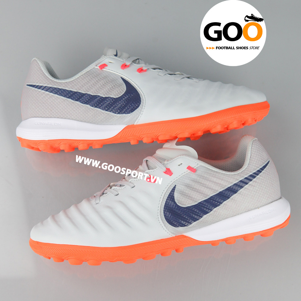 GIÀY BÓNG ĐÁ SÂN CỎ NHÂN TẠO NIKE TIEMPO LEGEND 7 TF XÁM CAM MỚI NHẤT – GOO  SPORT
