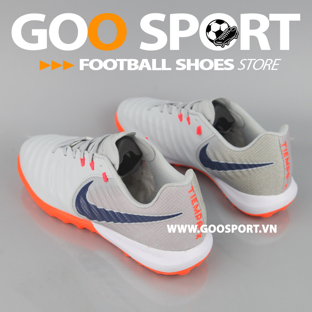 GIÀY BÓNG ĐÁ SÂN CỎ NHÂN TẠO NIKE TIEMPO LEGEND 7 TF XÁM CAM MỚI NHẤT – GOO  SPORT