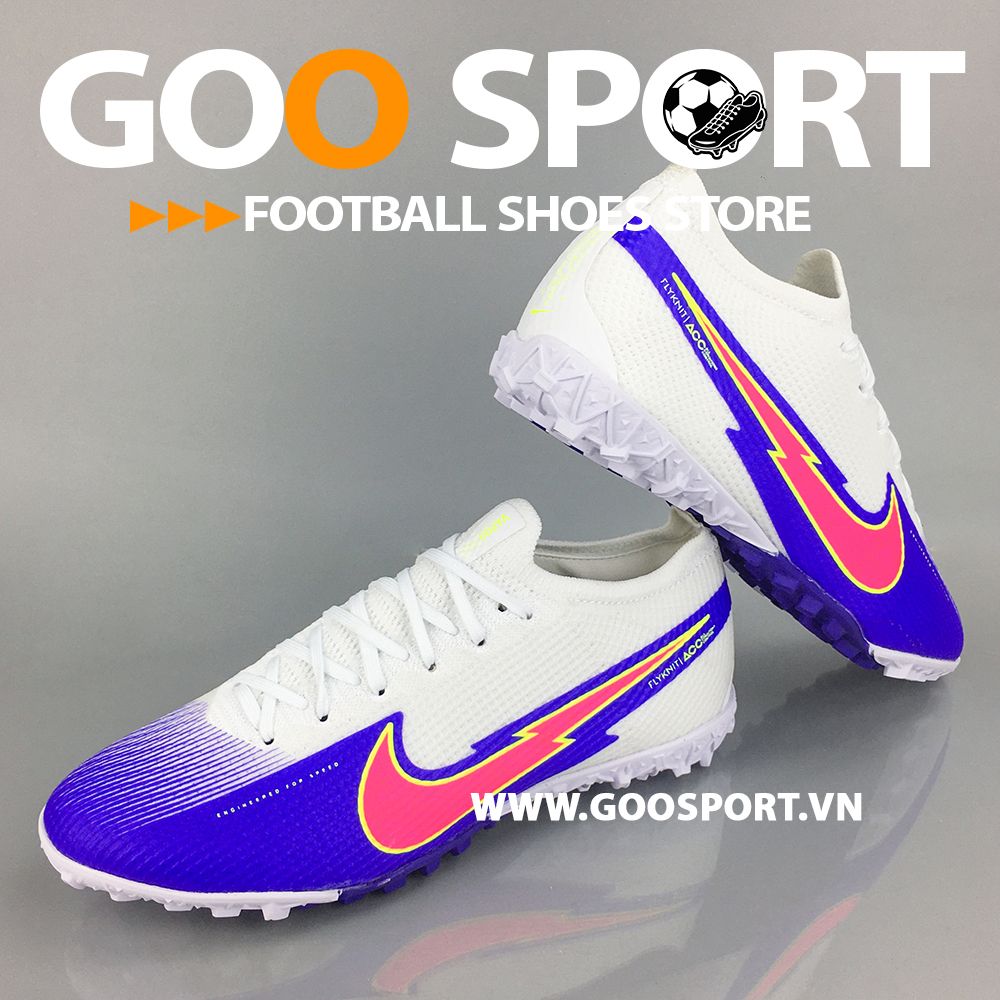  Nike Mercurial Vapor 13 TF tia chớp xanh đỏ 