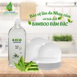 R-ECO NƯỚC RỬA CHÉN THỰC VẬT - HƯƠNG BAMBO - ĐẬM ĐẶC 2X