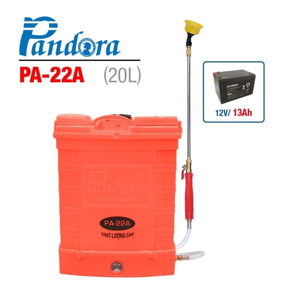 Bình xịt điện Pandora PA-22A (20L, 13AH)